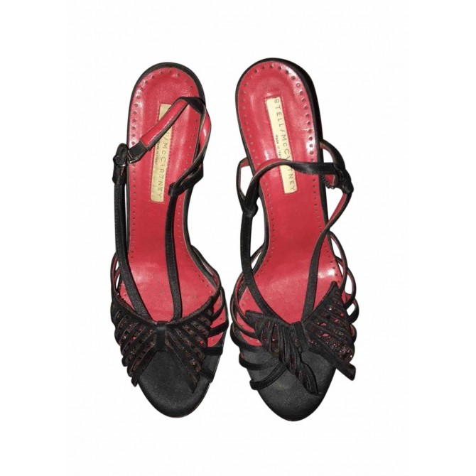 Stella Mc Cartney black heeled sandals size IT37 or US 7