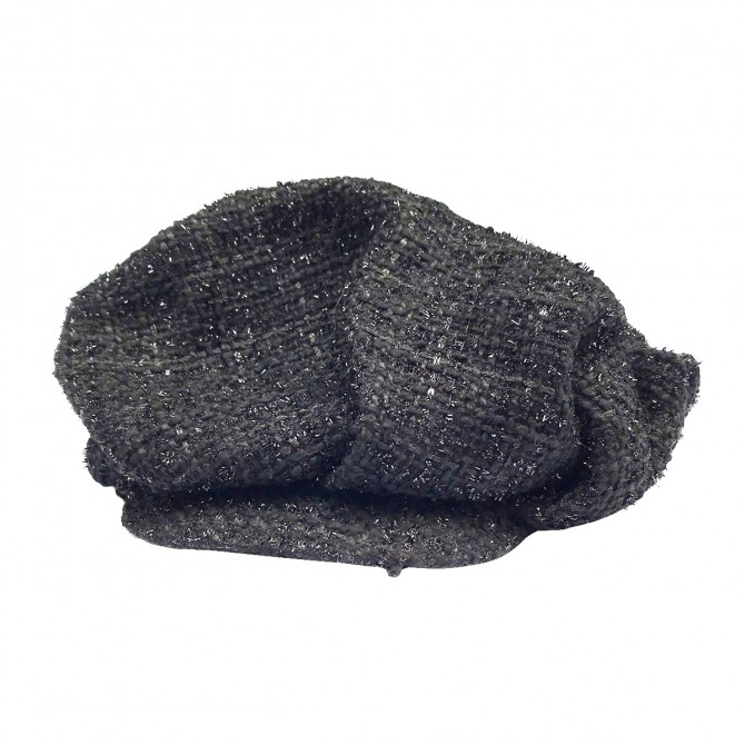 Evita Peroni black knitted hat 
