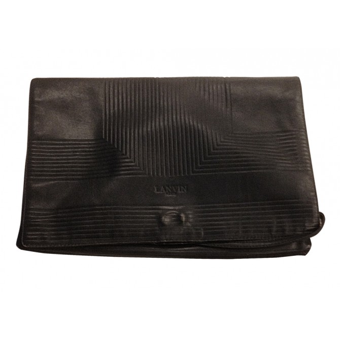 LANVIN blue "envelope" shape clutch bag VINTAGE