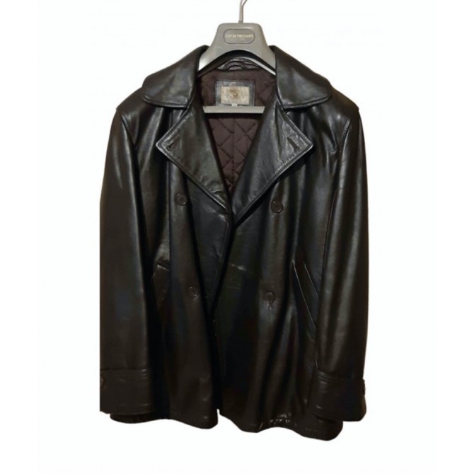 Armani Jeans brown leather jacket size IT40