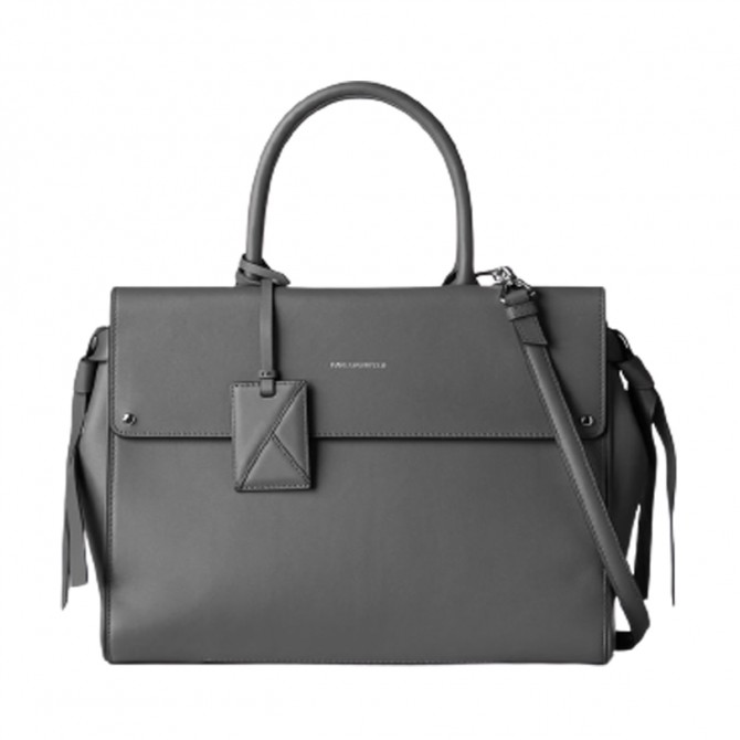 Karl Lagerfeld grey leather Bag, New with Tags