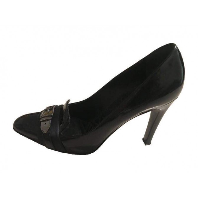 GUCCI black leather heels