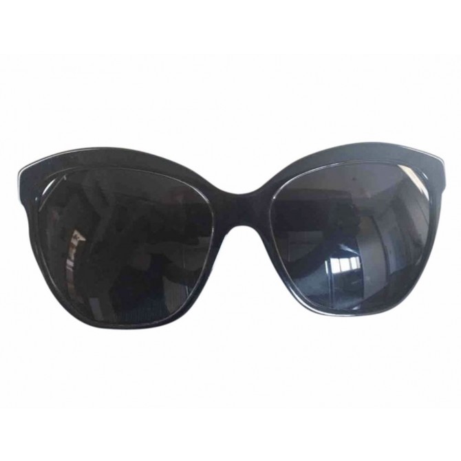 Dolce Gabbana black frame sunglasse swith leopard print handles 