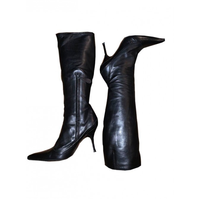 VIcini.black boots IT39 or US9
