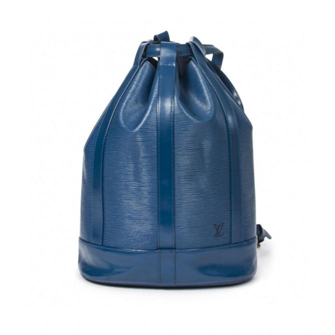 Louis Vuitton Blue Epi Leather Backpack