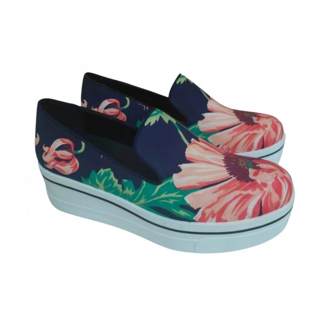 Stella McCartney floral slip on shoes size 37 NEW