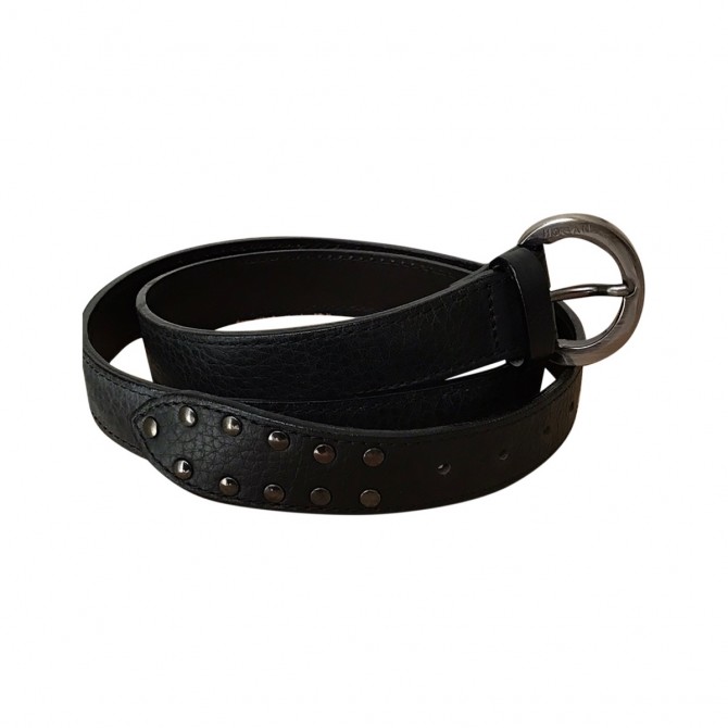 HOGAN black leather belt size 85