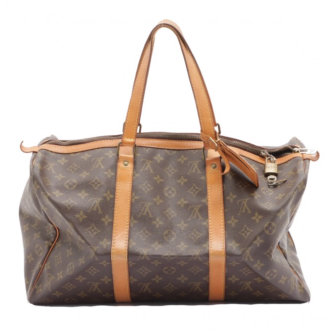 Louis Vuitton monogram leather Sac Souple 45 travel bag