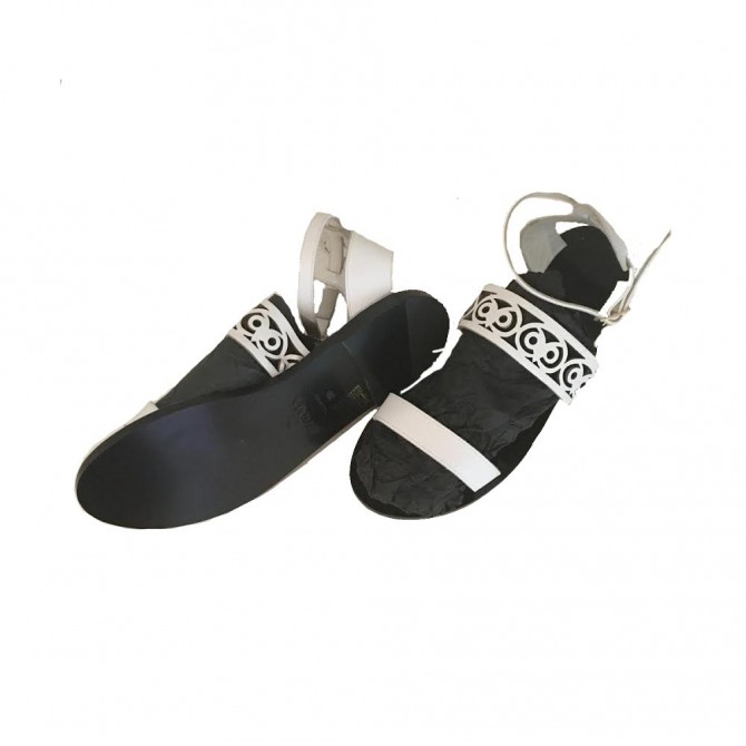 DI GAIA leather flat sandals size 39