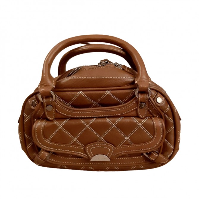 Karen Millen camel leather mini bag 