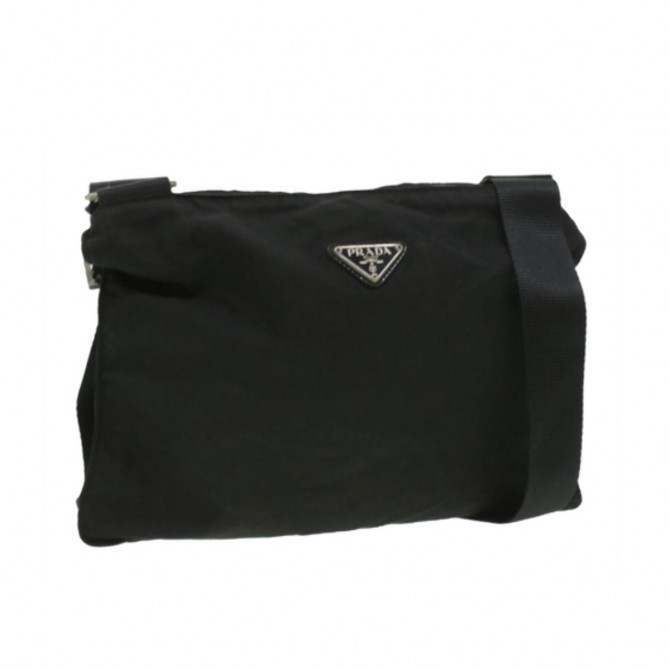 PRADA black nylon crossbody bag