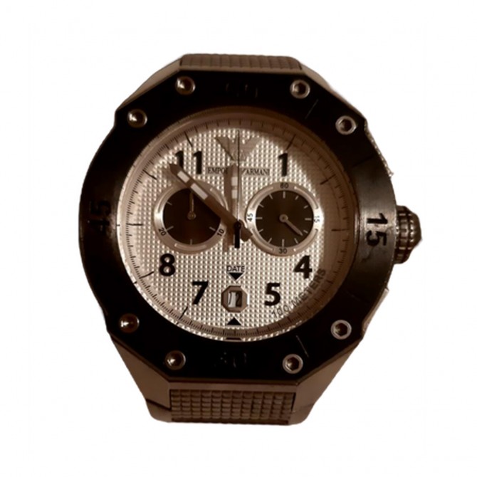 Emporio Armani Unisex steel chronograph watch