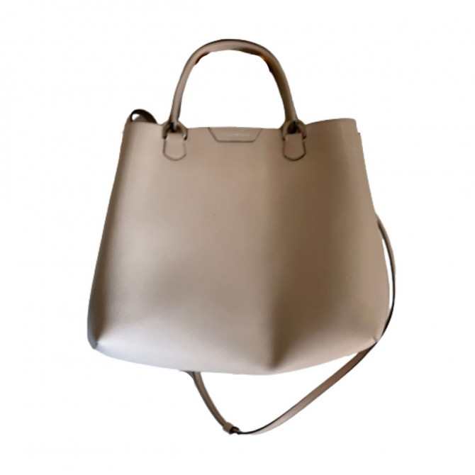 Emporio Armani Beige Leather Handbag 