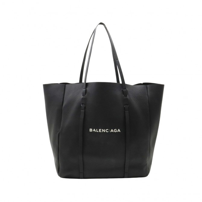 BALENCIAGA Everyday black leather tote bag