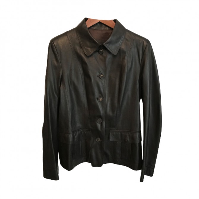 Bally Brown Leather Jacket
