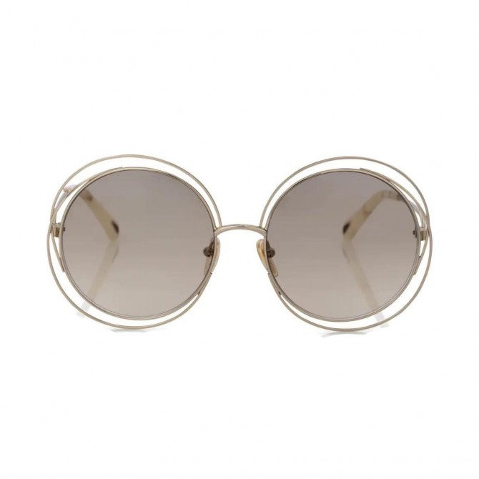 Chloé - Round Carlina Metal Eyeglasses