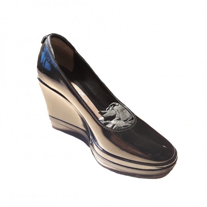 Danos black patent shoes 371/2