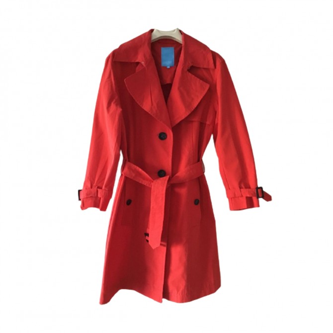 Escada Sport red cotton trench coat size 36