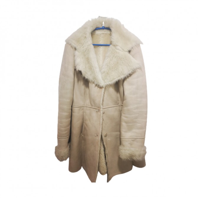 Faux fur mouton style coat size IT 36