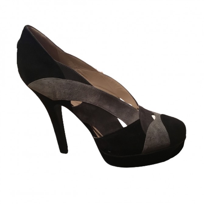 ERNESTO ESPOSITO Black Suede high heels size 39