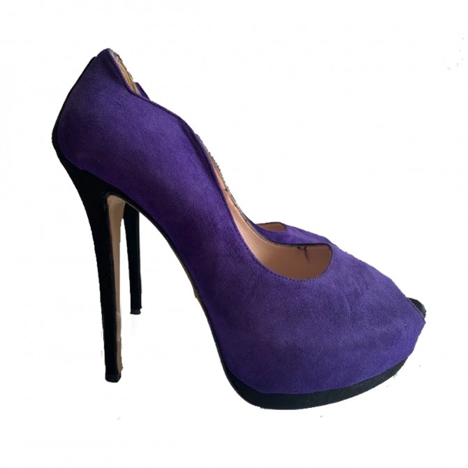 KATHY HEYNDELS velvet heels size 39