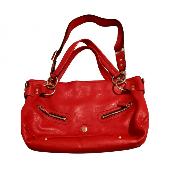 Lancel red leather bag