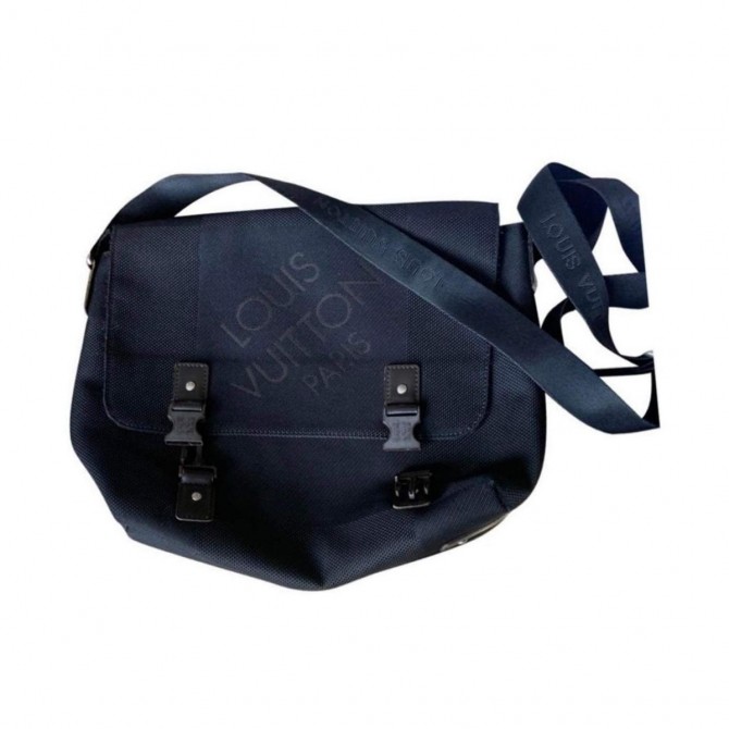 Louis Vuitton black crossbody bag in lightweight water resistant fabric 