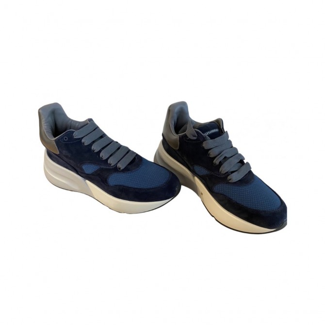 Alexander McQueen navy trainers size 38 BRAND NEW