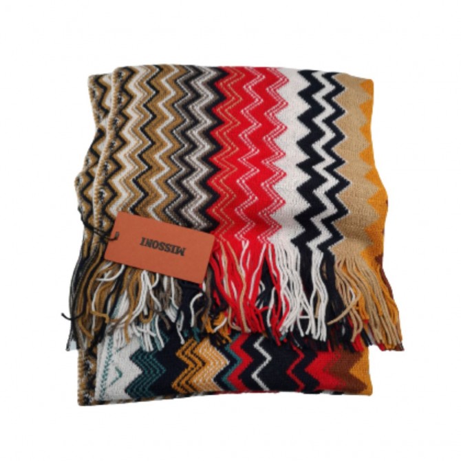 MISSONI wool long scarf BRAND NEW with tags