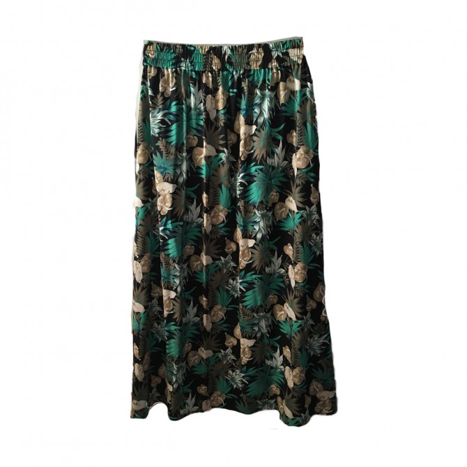 Maison Scotch skirt in floral and animal print maxi skirt one size 