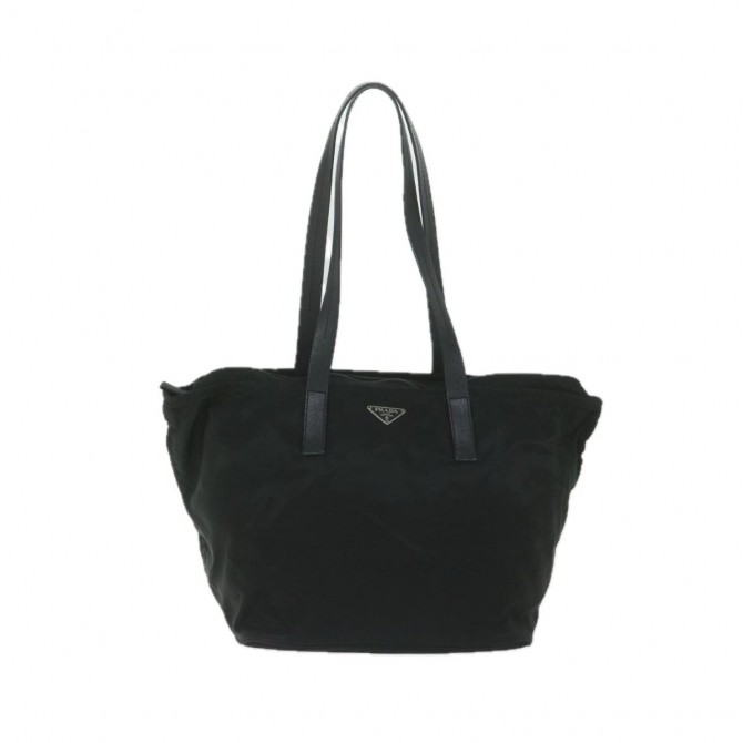 PRADA black Nylon tote bag