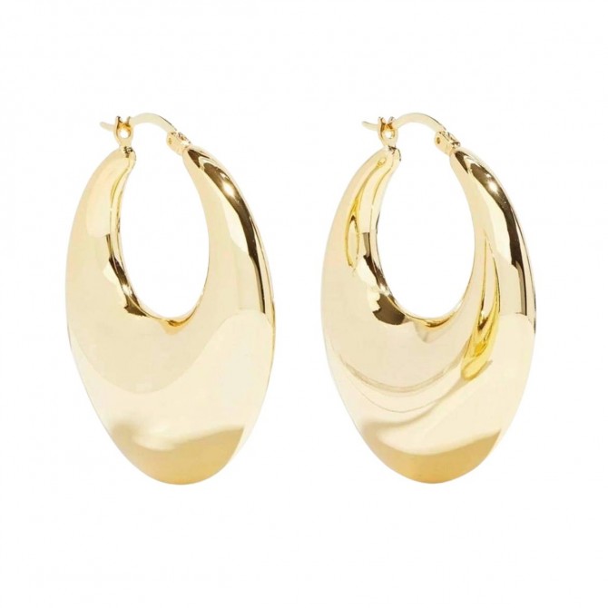 Shashi 18k gold plated earrings brand new