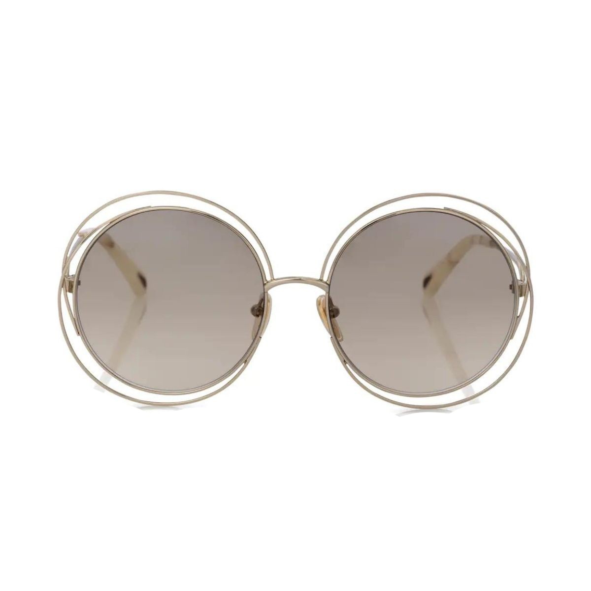 Chlo Round Carlina Metal Eyeglasses