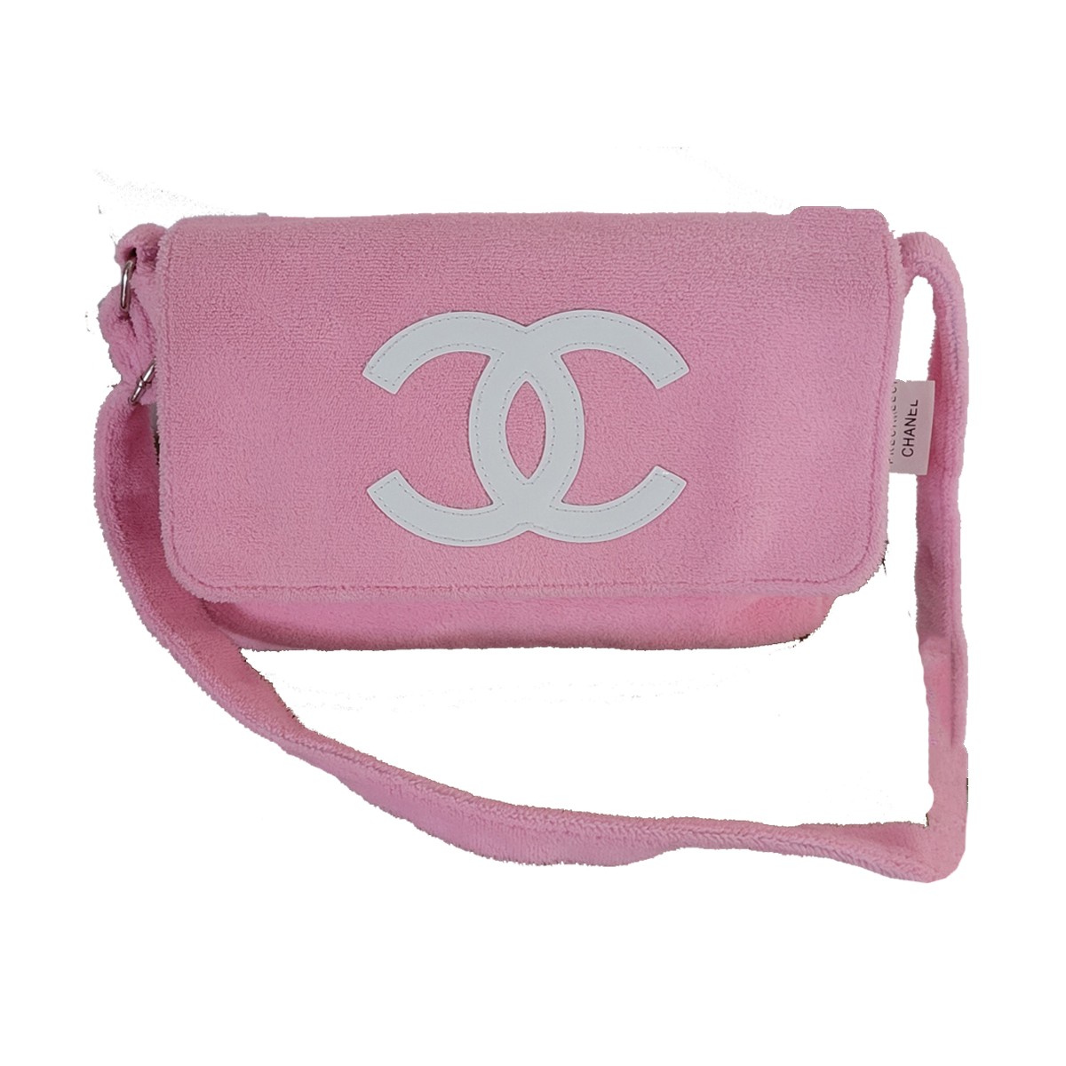Chanel Precision Pink Terry Cloth Bag Brand new | My good closet