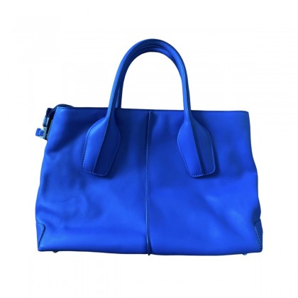 TOD'S blue leather crossbody bag 