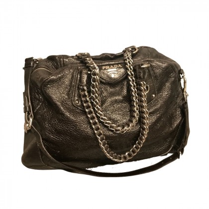 Prada leather (Cervo lux) big shoulder bag