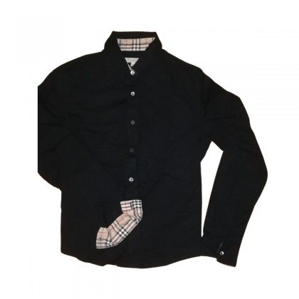 Burberry black cotton shirt size S
