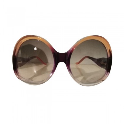 BALENCIAGA oversized sunglasses in purple and orange brand new 
