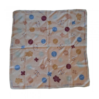 CHANEL silk scarf 55x55