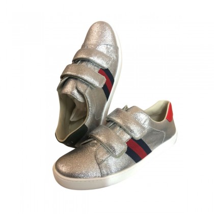 GUCCI glitter leather sneakers size 37 BRAND NEW