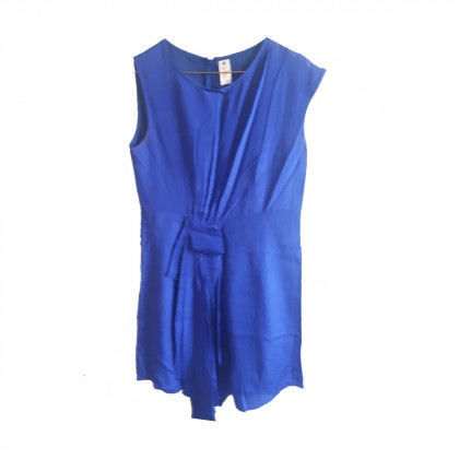 Blue silk Dress size IT40