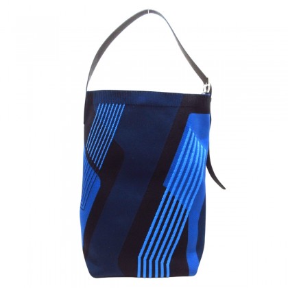 HERMES  Etriviere Dynamo Shoulder Bag MM Bleu Marine- Black
