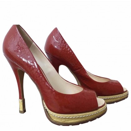 Dsquared2 red patent leather heels size 38,5 
