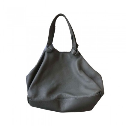 Callista Crafts grey leather tote bag