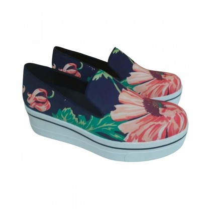Stella McCartney floral slip on shoes size 37 NEW