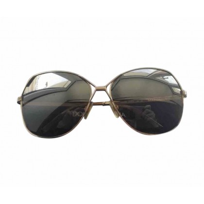 Dolce Gabbana oversized metal frame sunglasses 