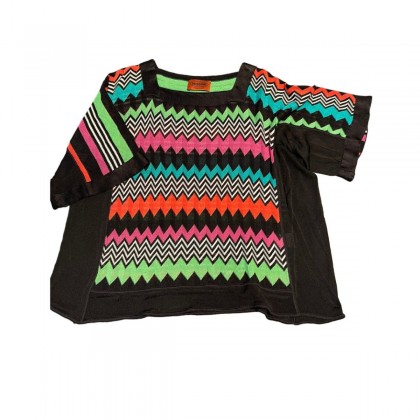 MISSONI cropped multicolor viscose top size IT42