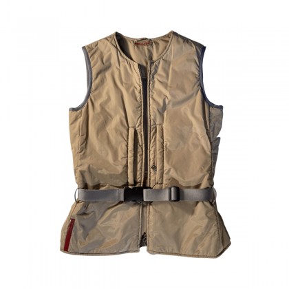 PRADA nylon camel belted vest size IT 42/M BRAND NEW 