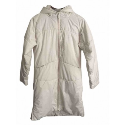 Adidas White Hooded Long Jacket 