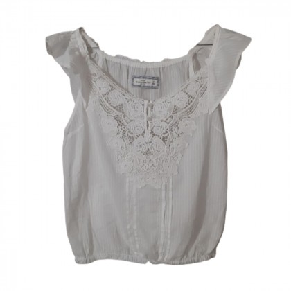 Abercrombie & Fitch white cotton top size M